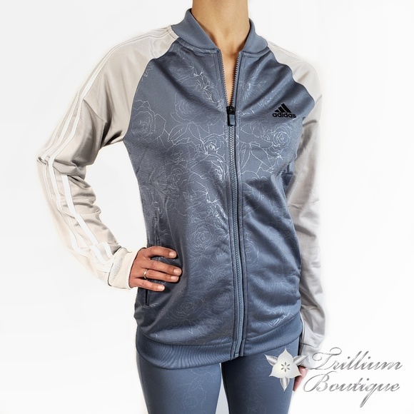 adidas Jackets & Blazers - Adidas Women's Embossed Track Jacket Blue NWT!